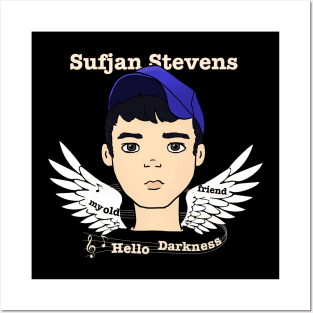 Sufjan Stevens - Hello darkness my old friend - Dark version Posters and Art